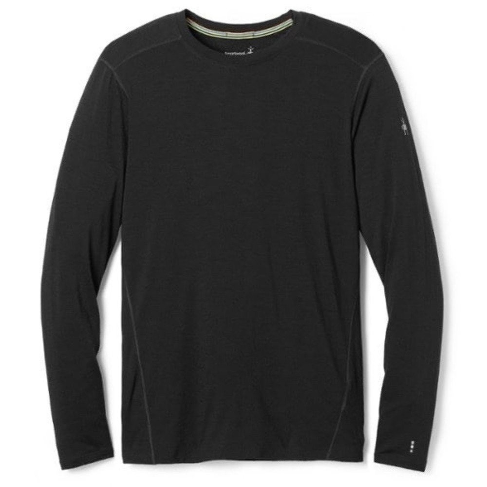 Smartwool Men's Classic Thermal Merino Crew Base Layer Black Long Sleeve Medium